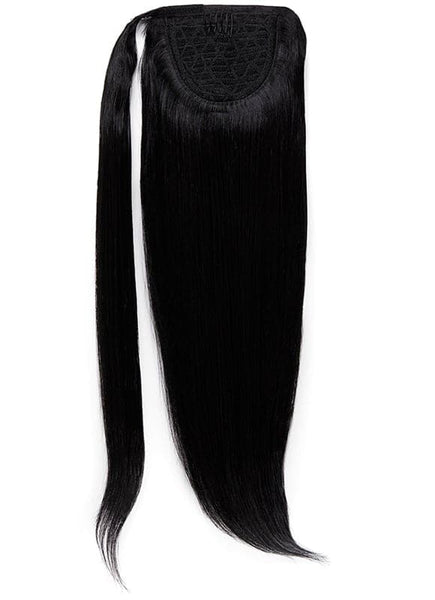 16 inch Clip in Ponytail Extension #1 Jet Black