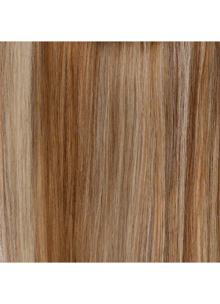 16 inch Clip in Ponytail Extension Brown & Blonde (Bronde) Balayage #F4A-4A8A613