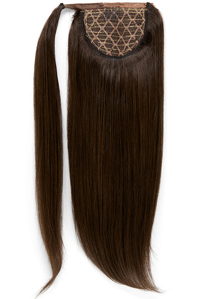 22 Inch Clip in Ponytail Extension #1C Mocha Brown