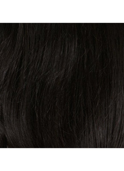 16 inch Clip in Ponytail Extension #1B Natural Black