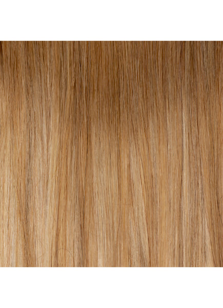 16 inch Clip in Ponytail Extension Light Brown & Blonde Balayage