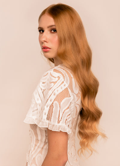 24 inch Ultimate Volume Clip in Hair Extensions  #14 Dark Blonde