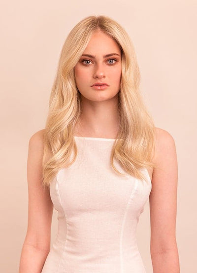 16 inch Deluxe Clip in Hair Extensions #60 Light Blonde