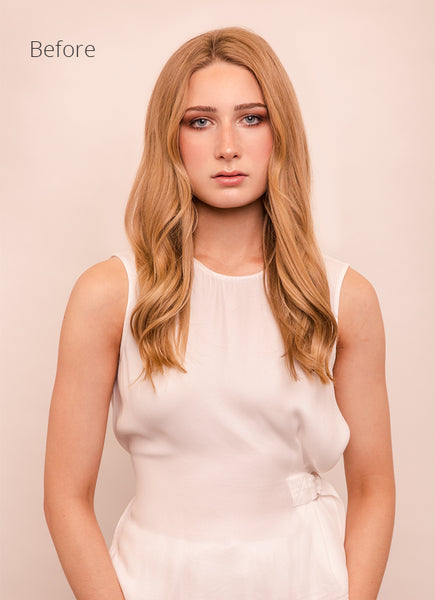 22 inch Halo Hair Extensions in #16 Light Golden Blonde