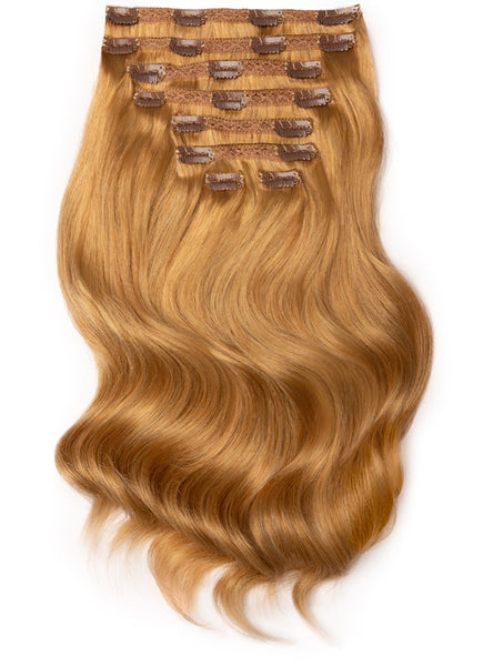 16 inch Full Volume Clip in Hair Extensions #18 Golden Blonde