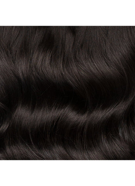 16 Inch Deluxe Clip in Hair Extensions #1 Jet Black