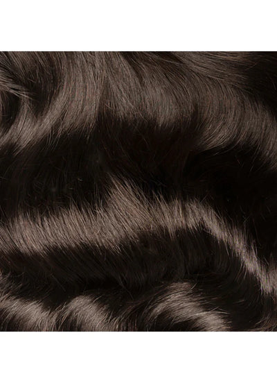 16 inch Clip in Ponytail Extension #1B Natural Black