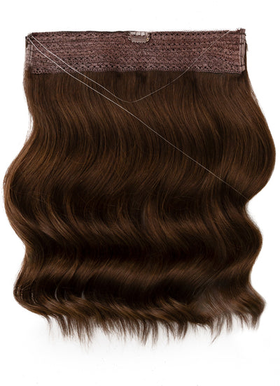 16 inch Halo Hair Extensions in #1C Mocha Brown