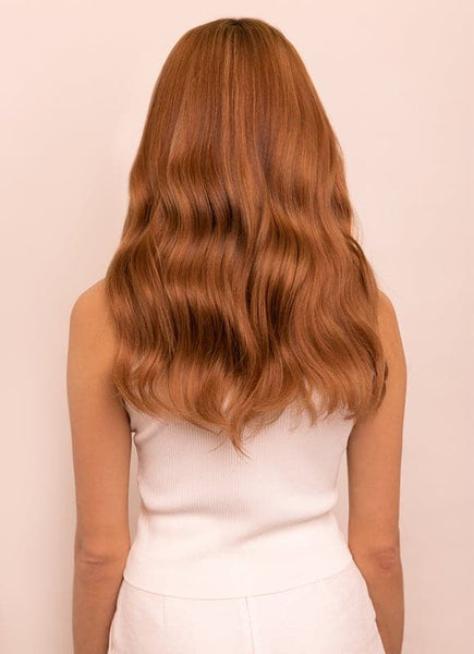 16 inch Halo Hair Extensions in #6 Light Chestnut Brown