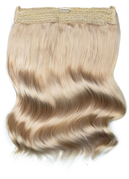 16 inch Halo Hair Extensions in Light Grey