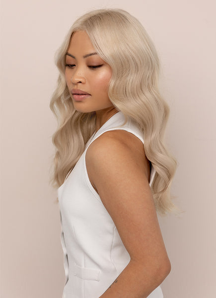 16 inch Halo Hair Extensions in Light Grey