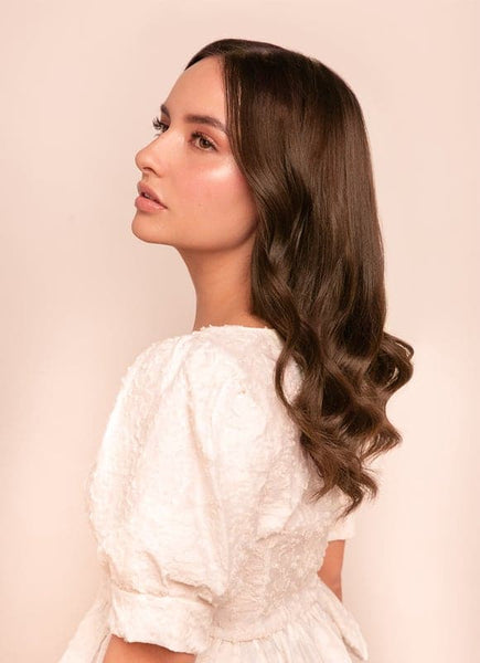 16 inch Halo Hair Extensions in #1C Mocha Brown