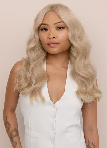 16 inch Ultimate Volume Clip in Hair Extensions Light Grey