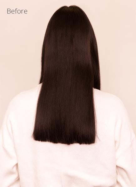 22 inch Halo Hair Extensions in #1B Natural Black