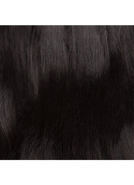 20 inch Seamless Clip in Hair Extensions #1B Natural Black