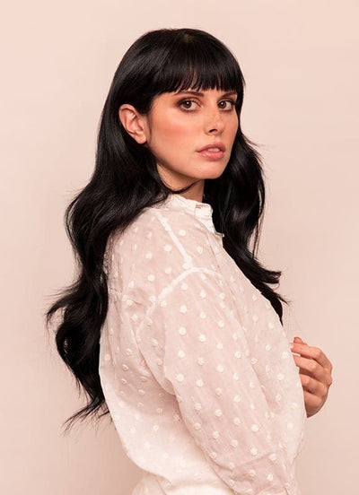 20 inch Deluxe Clip in Hair Extensions #1 Jet Black