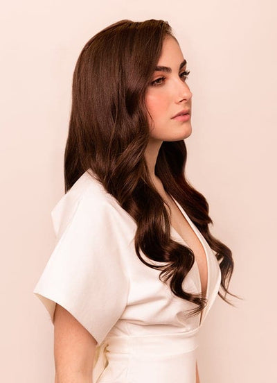 20 inch Deluxe Clip in Hair Extensions #2 Dark Brown