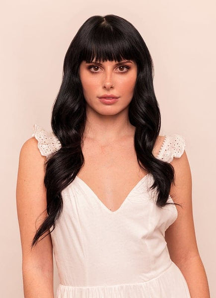 20 inch Seamless Clip in Hair Extensions #1 Jet Black