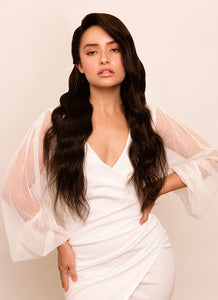 20 Inch Lace Front Human Hair Wig #1C Mocha Brown