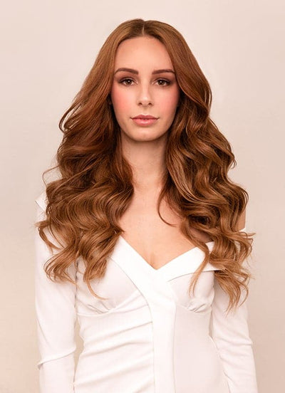 20 inch Ultimate Volume Clip in Hair Extensions  #6 Light Chestnut Brown