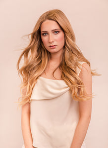 24 inch Ultimate Volume Clip in Hair Extensions  #16 Light Golden Blonde