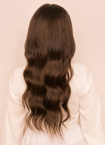 20 inch Seamless Clip in Hair Extensions #1C Mocha Brown