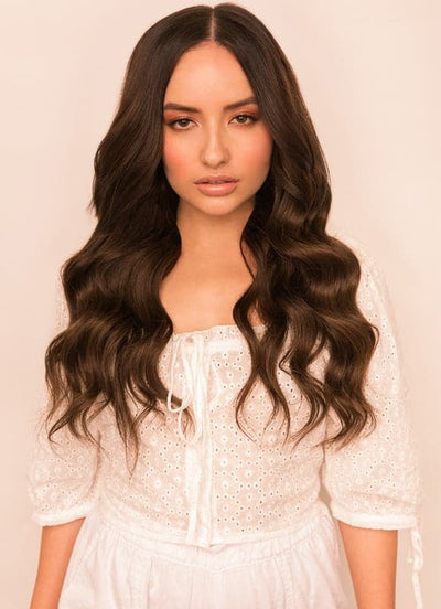 20 inch Remy Tape Hair Extensions #2 Dark Brown