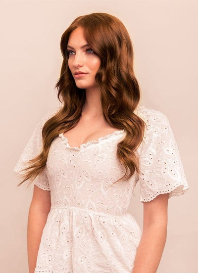 20 inch Deluxe Clip in Hair Extensions #4 Medium Brown