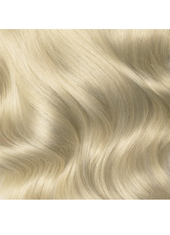 20 inch Deluxe Clip in Hair Extensions #60W Platinum Blonde
