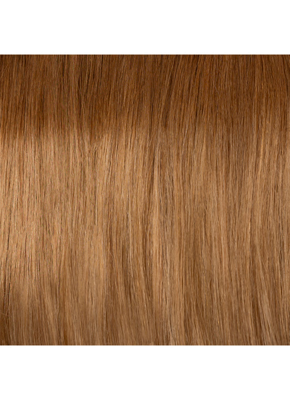 20 inch Full Volume Clip in Hair Extensions Medium to Golden Brown Ombre