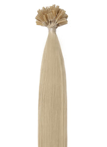 20 Inch Keratin Bond/ Fusion Hair Extensions Nail/ U-Tip #60W Platinum Blonde