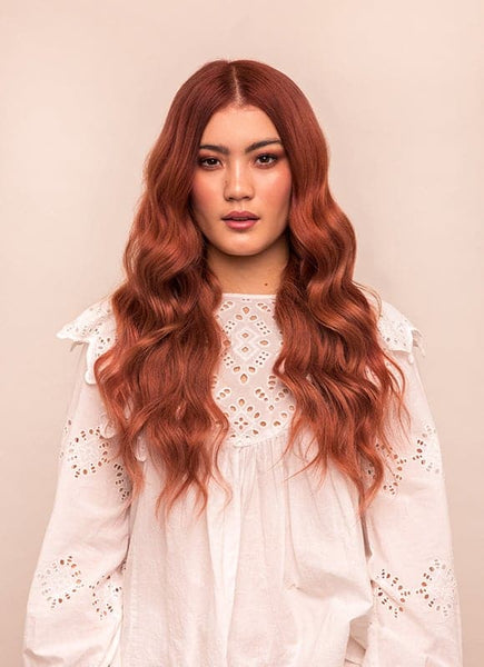 20 inch Remy Tape Hair Extensions #33 Dark Auburn  Red