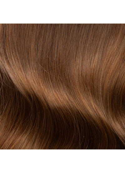 20 inch Seamless Clip in Hair Extensions Dark Brown to Medium Brown Ombre