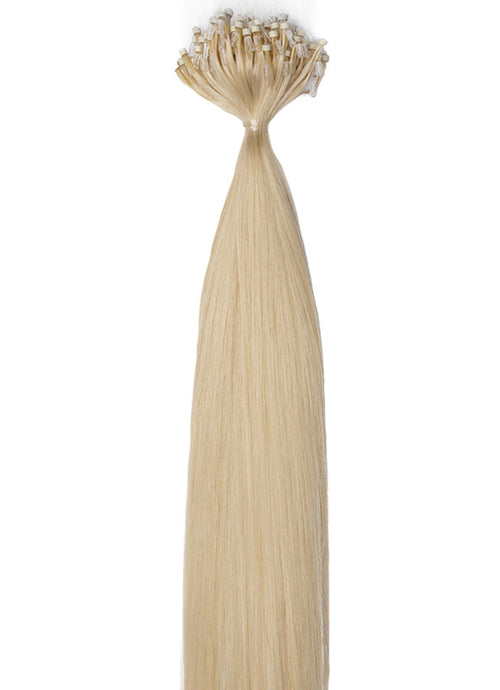 20 Inch Micro Loop Hair Extensions #60W Platinum Blonde