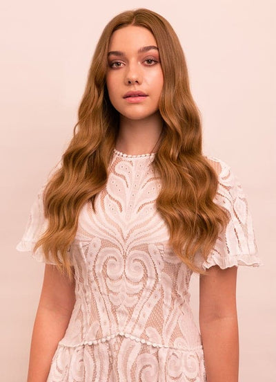 20 inch Ultimate Volume Clip in Hair Extensions  #8 Chestnut Brown