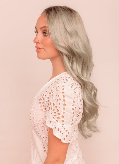 20 inch Ultimate Volume Clip in Hair Extensions  Silver