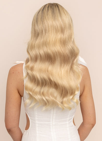 20 inch Ultimate Volume Clip in Hair Extensions  #60A Light Ash Blonde