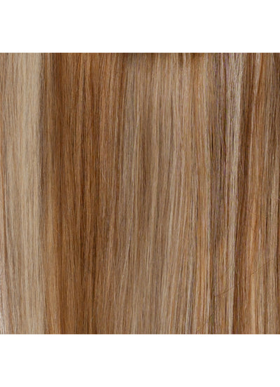 22 Inch Clip in Ponytail Extension Brown & Blonde (Bronde) Balayage #F4A-4A8A613
