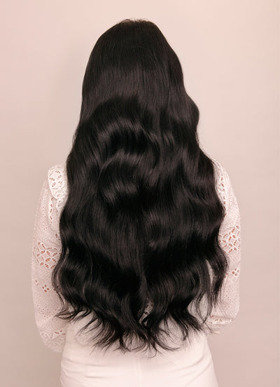 22 inch Halo Hair Extensions in #1 Jet Black