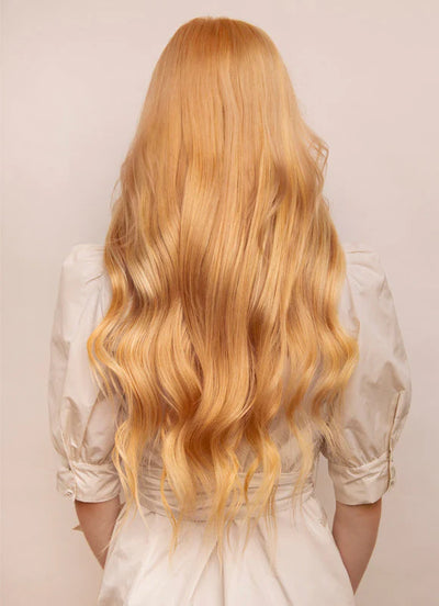 24 inch Deluxe Clip in Hair Extensions #27 Strawberry Blonde