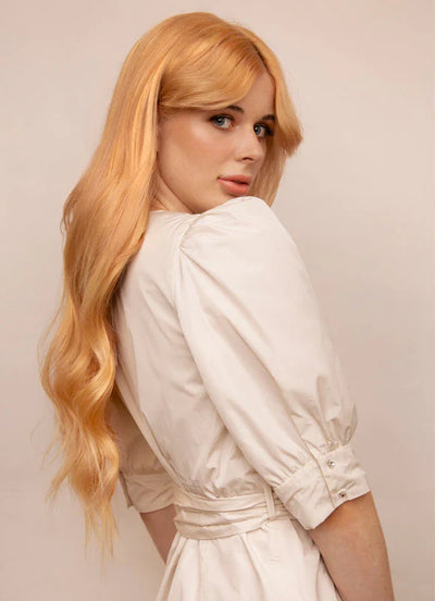 24 inch Deluxe Clip in Hair Extensions #27 Strawberry Blonde