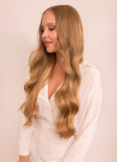24 inch Ultimate Volume Clip in Hair Extensions  #18 Golden Blonde