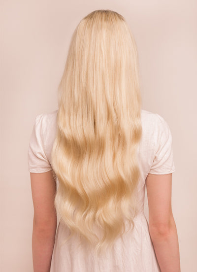24 inch Ultimate Volume Clip in Hair Extensions  #60 Light Blonde