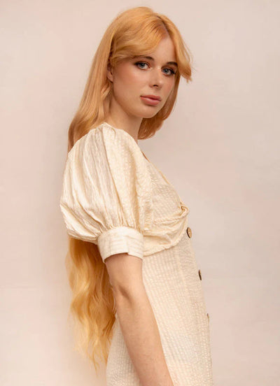 30 inch Ultimate Volume Clip in Hair Extensions #27 Strawberry Blonde