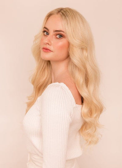 20 inch Ultimate Volume Clip in Hair Extensions  #60 Light Blonde