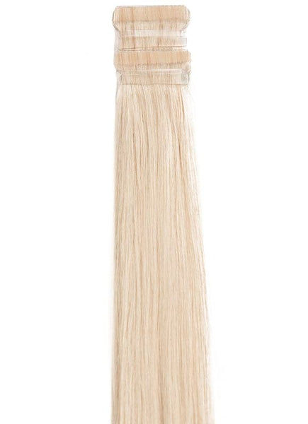 24 Inch Remy Tape Hair Extensions Platinum Blonde