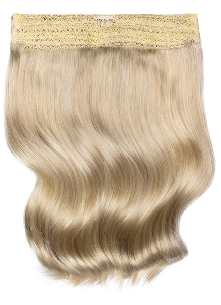 16 inch Halo Hair Extensions in #60W Platinum Blonde