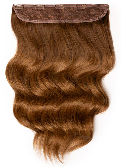 Clip in One Piece/ Volumizer in Dark to Medium Brown Ombre