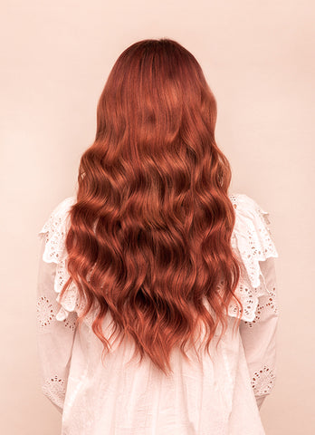 Clip in One Piece/ Volumizer in #33 Dark Auburn Red