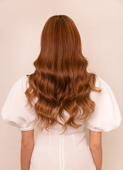 Clip in One Piece/ Volumizer in #6 Light Chestnut Brown